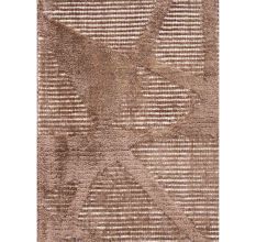 Sepia Wool Silk Handmade Rug